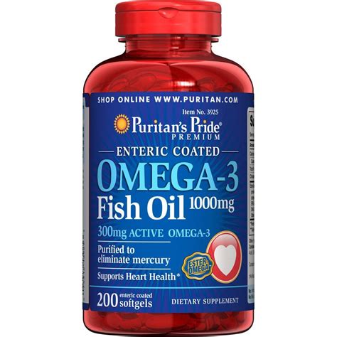 puritan's pride fish oil quality